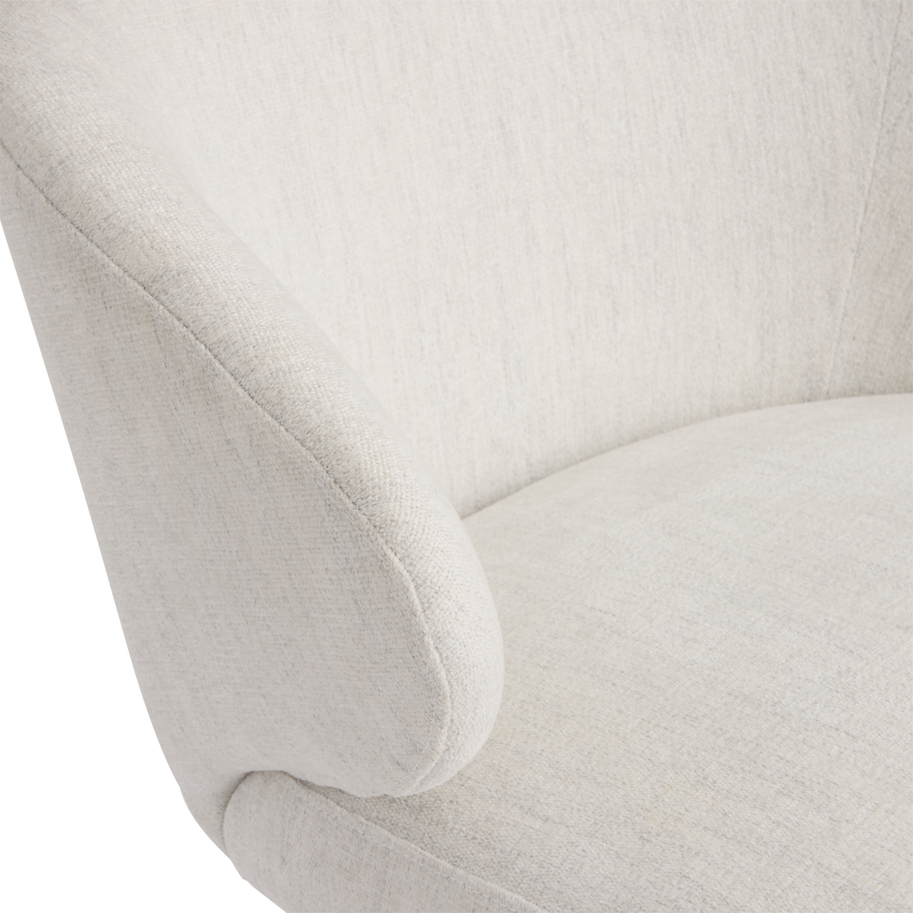 Ciara Light Gray Wingback Upholstered Counter Stool image number 3