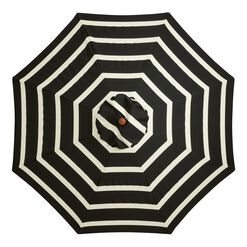 Black and White Stripe 9 Ft Replacement Umbrella Canopy