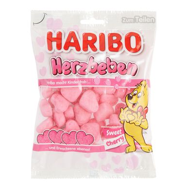 Haribo Sweet Cherry Heart Quake Chewy Candy Haribo Sweet Cherry Heart Quake Chewy Candy