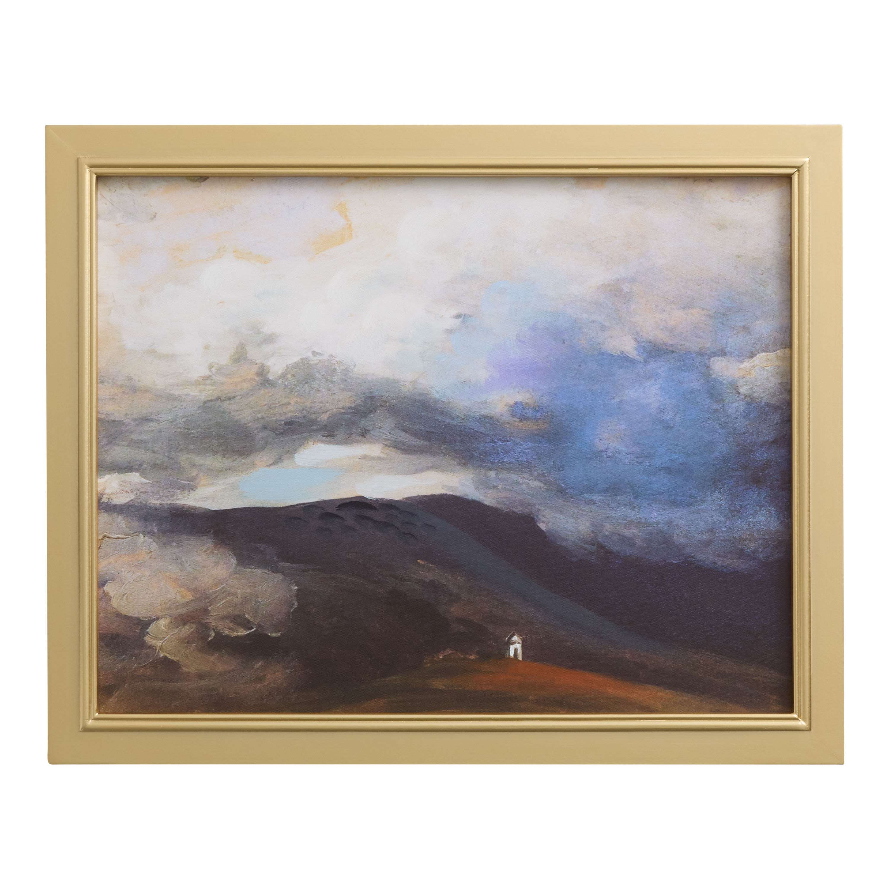 Cloudy Mountain Framed Linen Wall Art image number 0