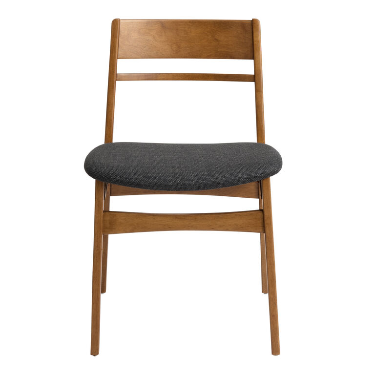 Handler Wood Mid Century Upholstered Dining Chair Set of 2 image number 2
