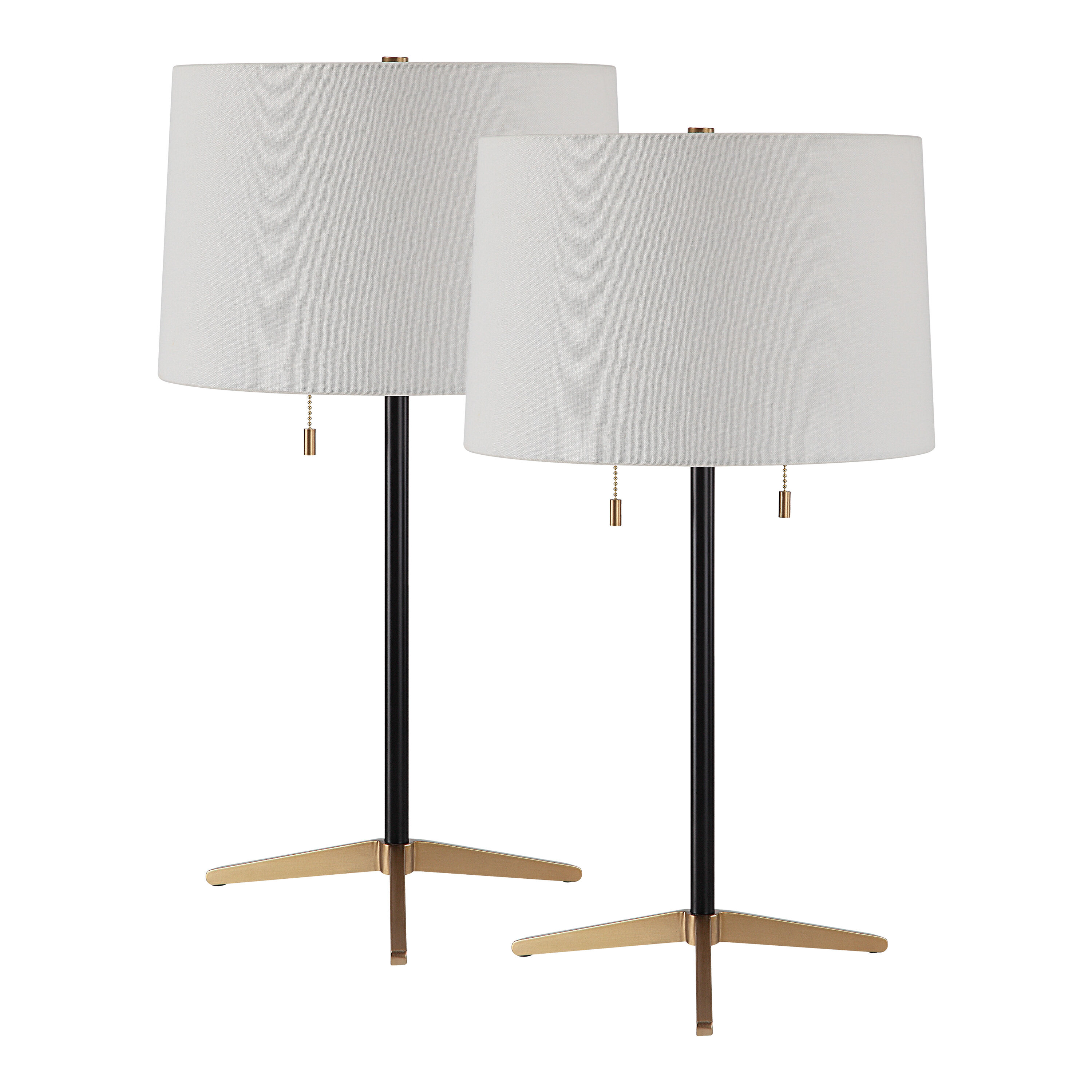 Black and gold tripod table lamp discount