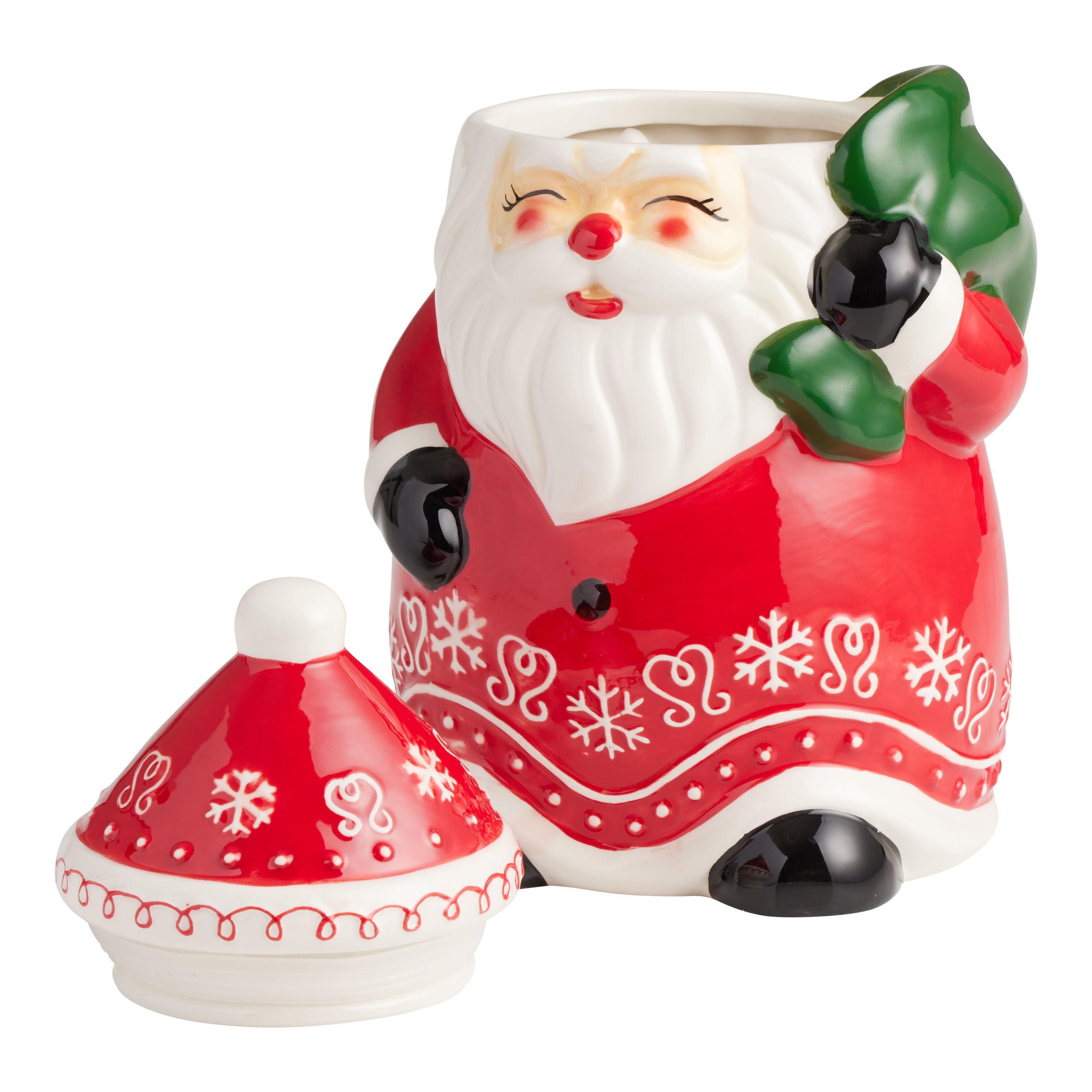 Holiday 2023 Ceramic Santa Claus Figural Cookie Jar image number 2