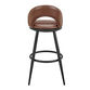 Merlin Faux Leather Upholstered Swivel Counter Stool image number 4