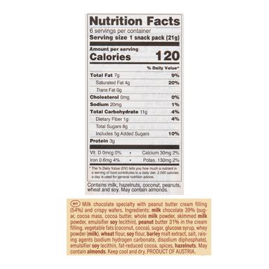 Loacker Tortina Peanut Butter Milk Chocolate Wafer Cookies Loacker Tortina Peanut Butter Milk Chocolate Wafer Cookies