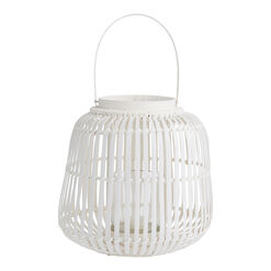 Painted Bamboo Candle Lantern