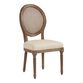 Paige Round Cane Back Upholstered Dining Chair Set Of 2 image number 0