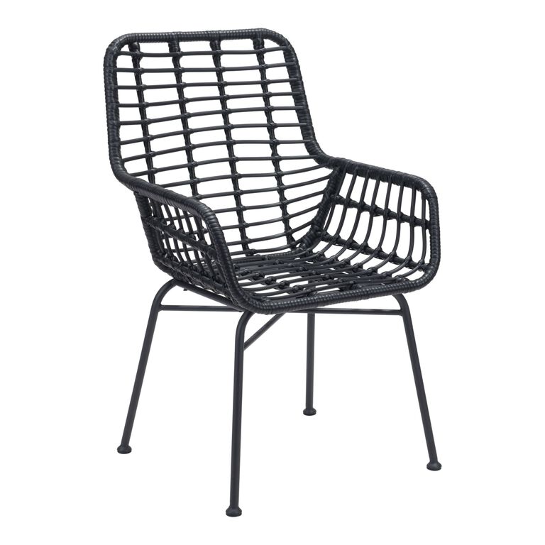 Everett All Weather Wicker Outdoor Armchair Set of 2 image number 1