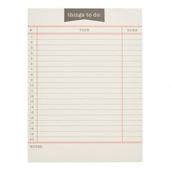Things To Do List Notepad
