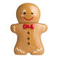 Gingerbread Man Hand Painted Figural Cookie Jar image number 0