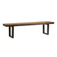 Channing Faux Live Edge Wood and Metal Dining Collection image number 2