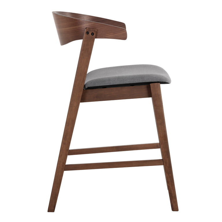 Luella Wood Curved Back Counter Stool image number 3