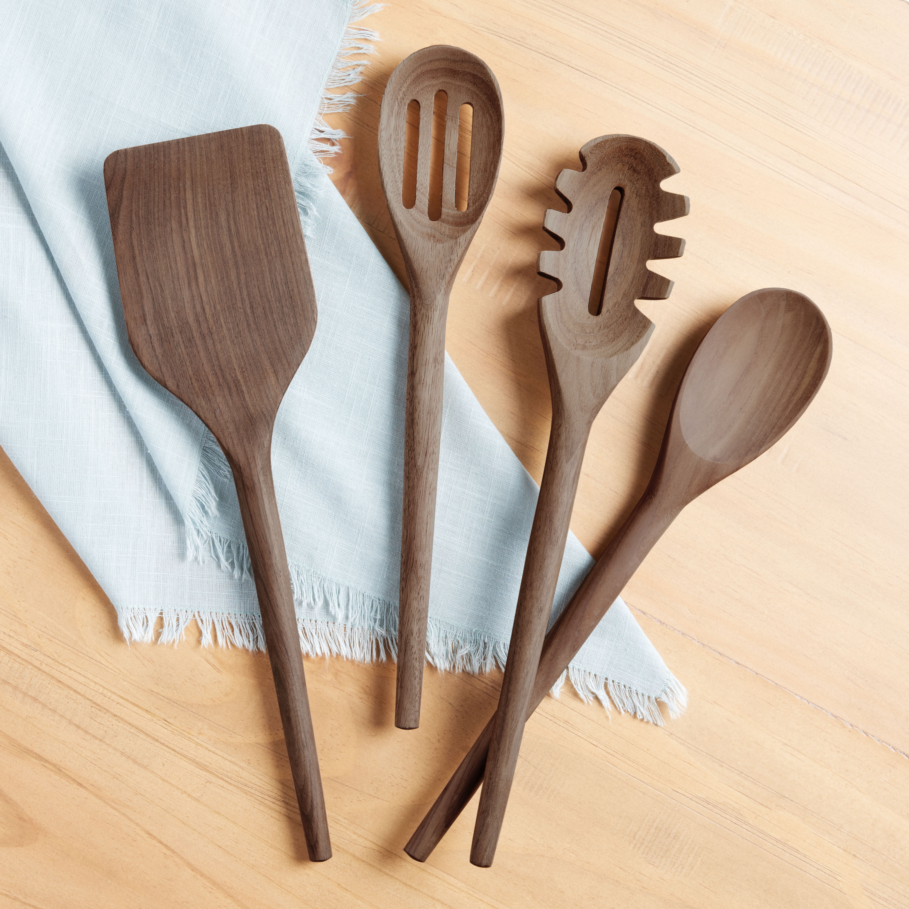 Slotted sales wooden spatula