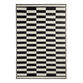 Rio Black Broken Stripe Reversible Indoor Outdoor Floor Mat image number 2
