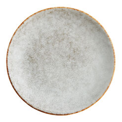 Vita Ivory And Brown Reactive Glaze Appetizer Plate