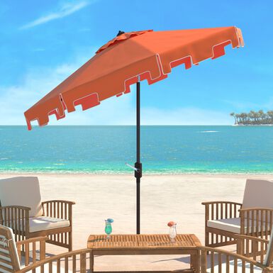 Square Scalloped 9 Foot Tilting Patio Umbrella Square Scalloped 9 Foot Tilting Patio Umbrella