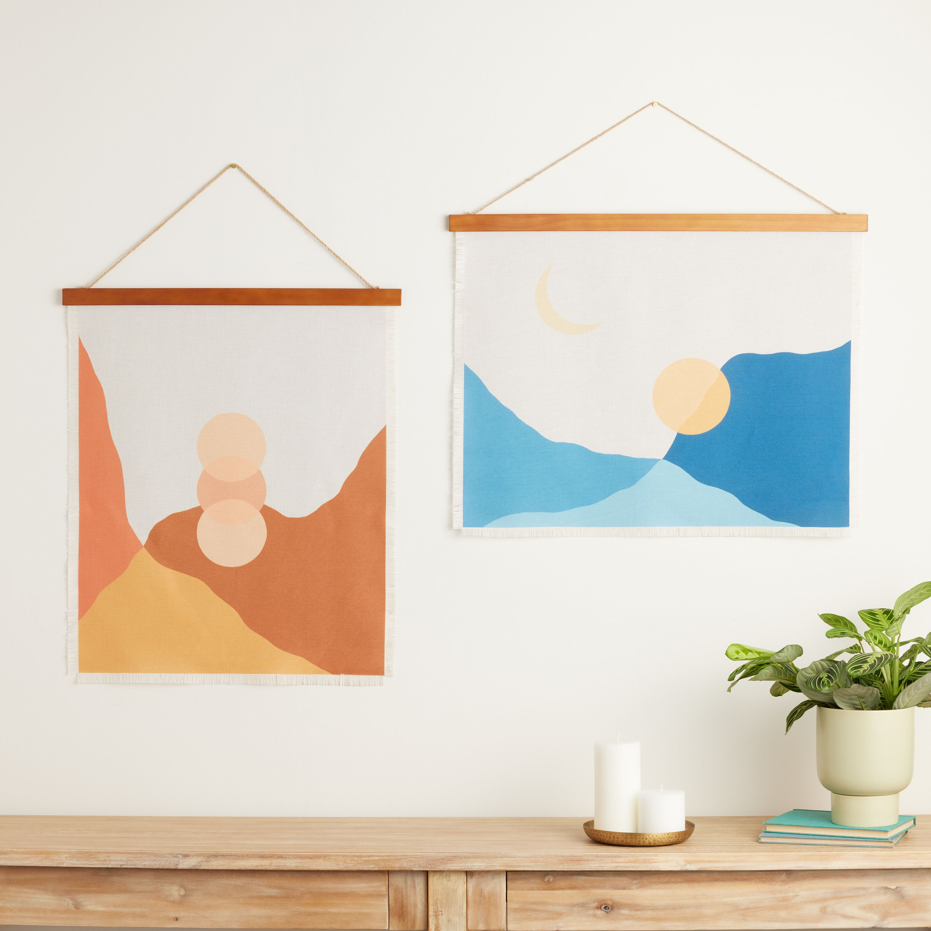 Linen scroll wall hanging 2025