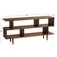 Ashlyn Walnut Brown Wood Bookshelf image number 5