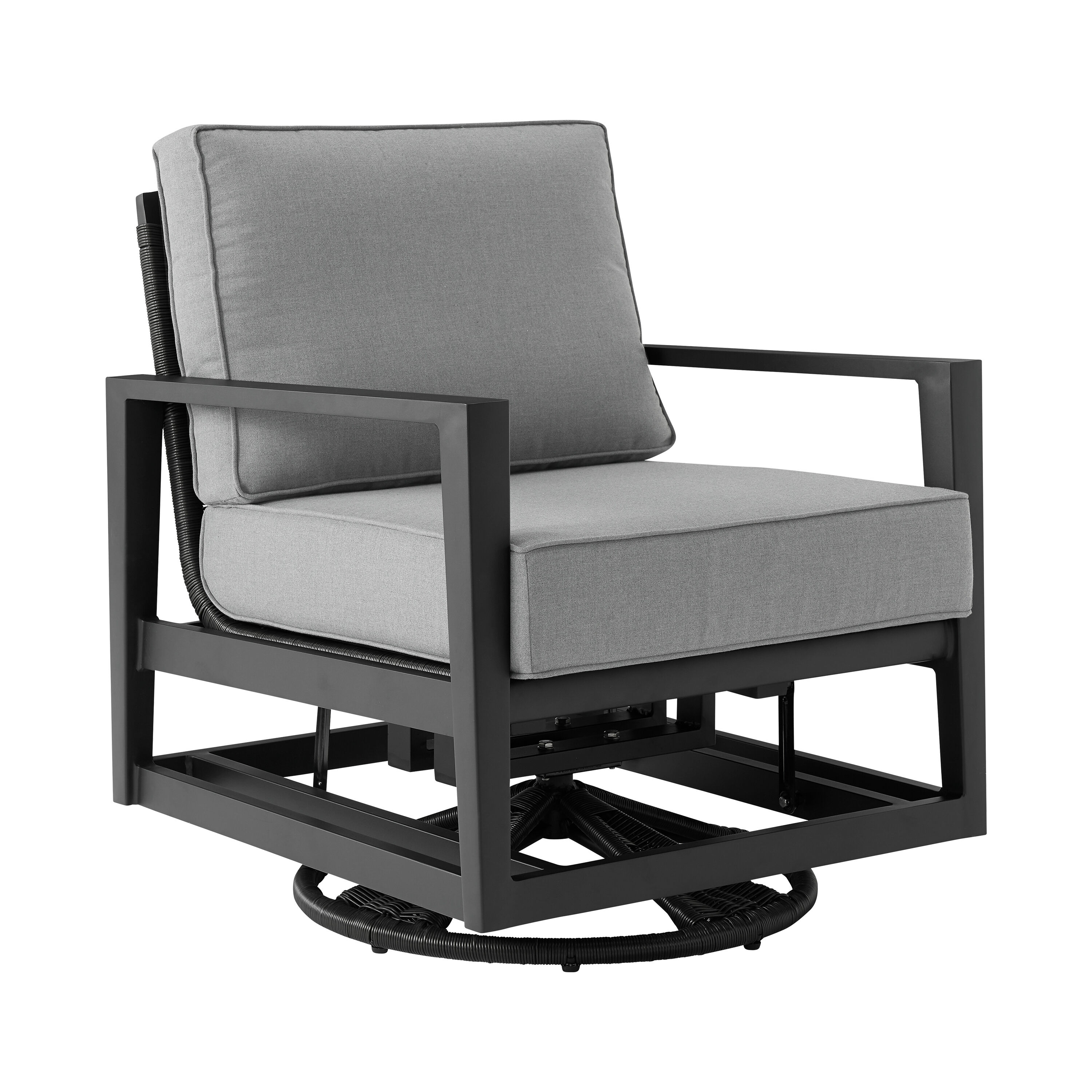Black sales glider chair