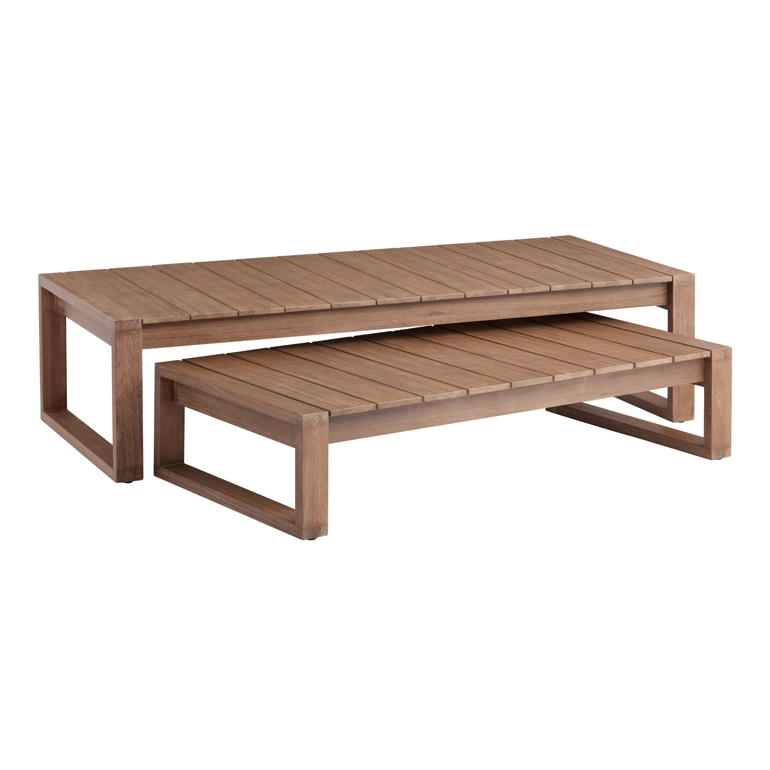 Light brown eucalyptus segovia store 3 seater outdoor bench