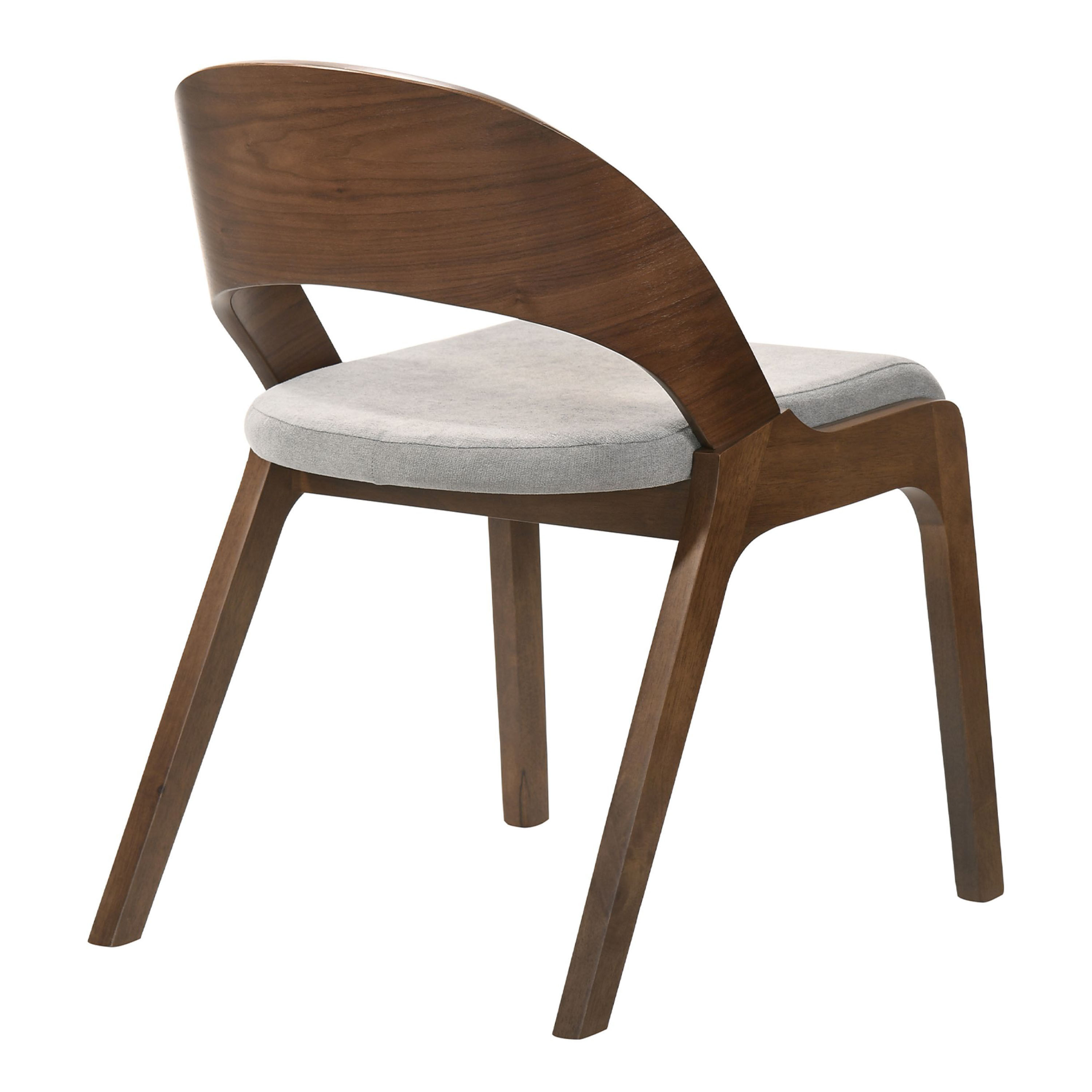 Borea Mid Century Upholstered Dining Chair 2 Piece Set image number 3