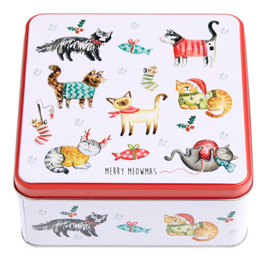 Grandma Wild's Merry Meowmas Assorted Cookies Gift Tin Grandma Wild's Merry Meowmas Assorted Cookies Gift Tin