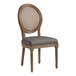 Paige Round Cane Back Upholstered Dining Chair Set Of 2
