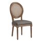 Paige Round Cane Back Upholstered Dining Chair Set Of 2 image number 0