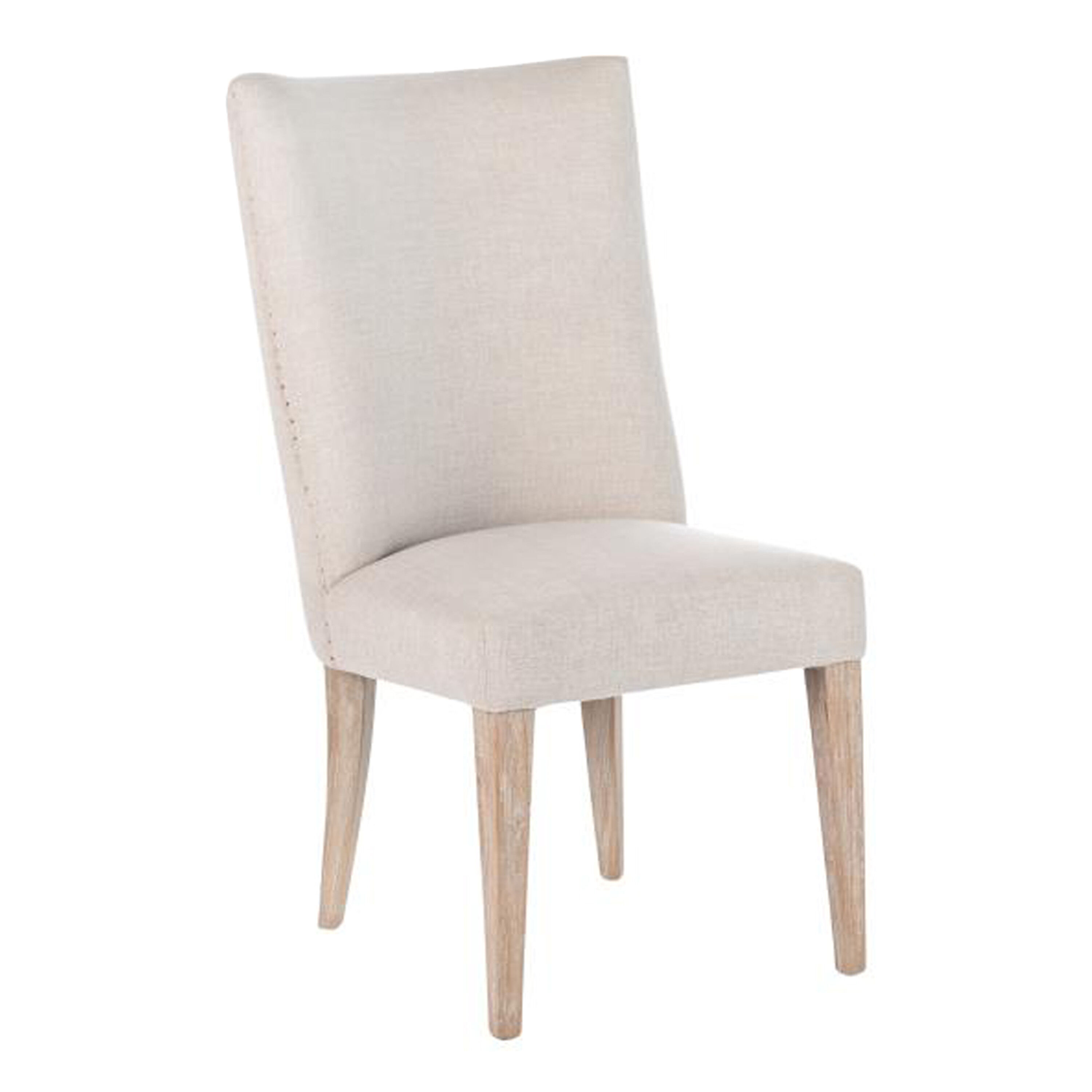 Alameda Natural Upholstered Dining Chair 2 Piece Set World Market