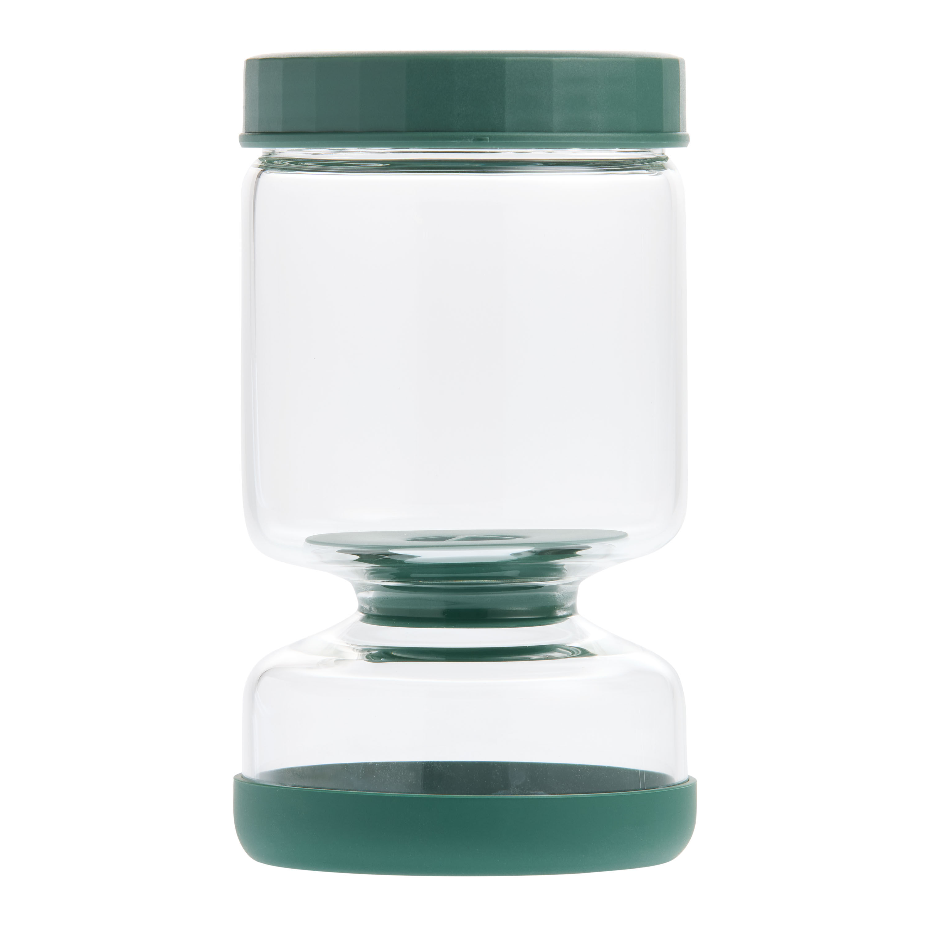 Green Hourglass Inversion Strainer Pickle Jar image number 2