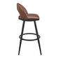 Merlin Faux Leather Upholstered Swivel Counter Stool image number 3