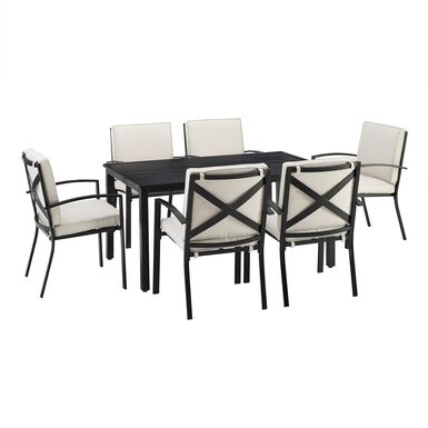 Araceli Oil Rubbed Bronze 7 Piece Outdoor Dining Set Araceli Oil Rubbed Bronze 7 Piece Outdoor Dining Set