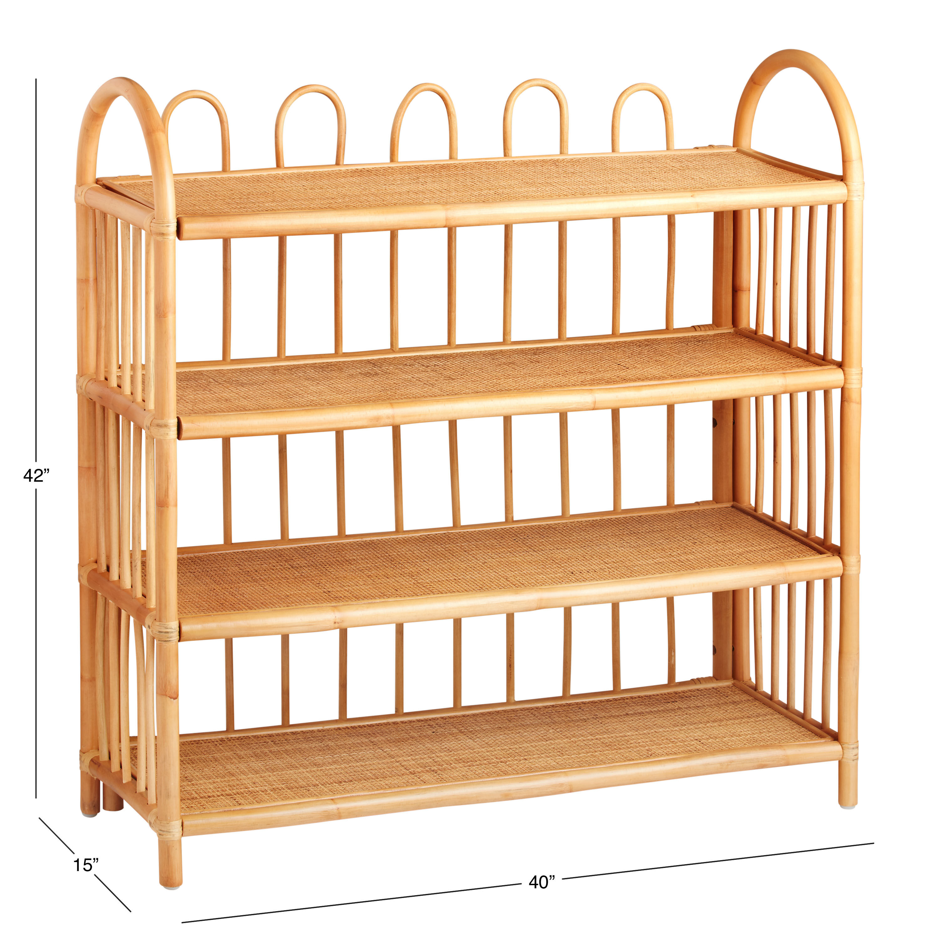 Rattan bookcase big w sales