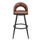 Merlin Faux Leather Upholstered Swivel Counter Stool image number 2