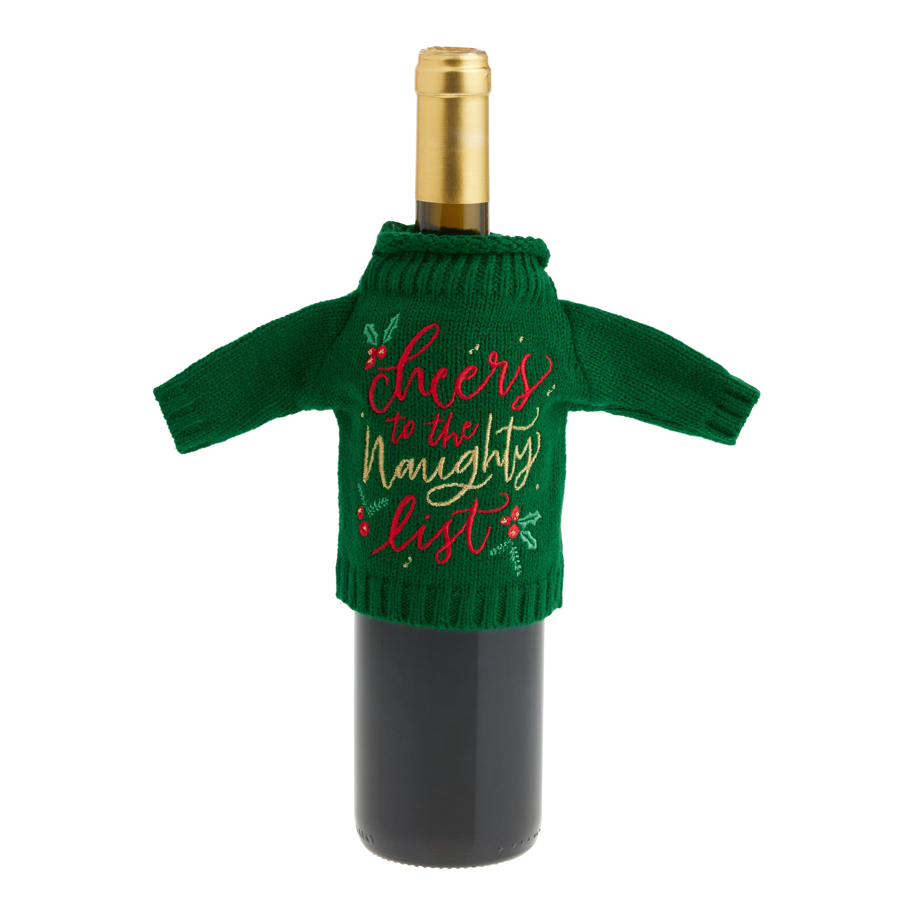 Ugly sweater clearance bottle cover