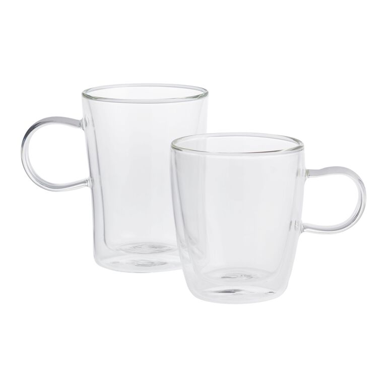 Double Wall Borosilicate Glass Mug image number 1