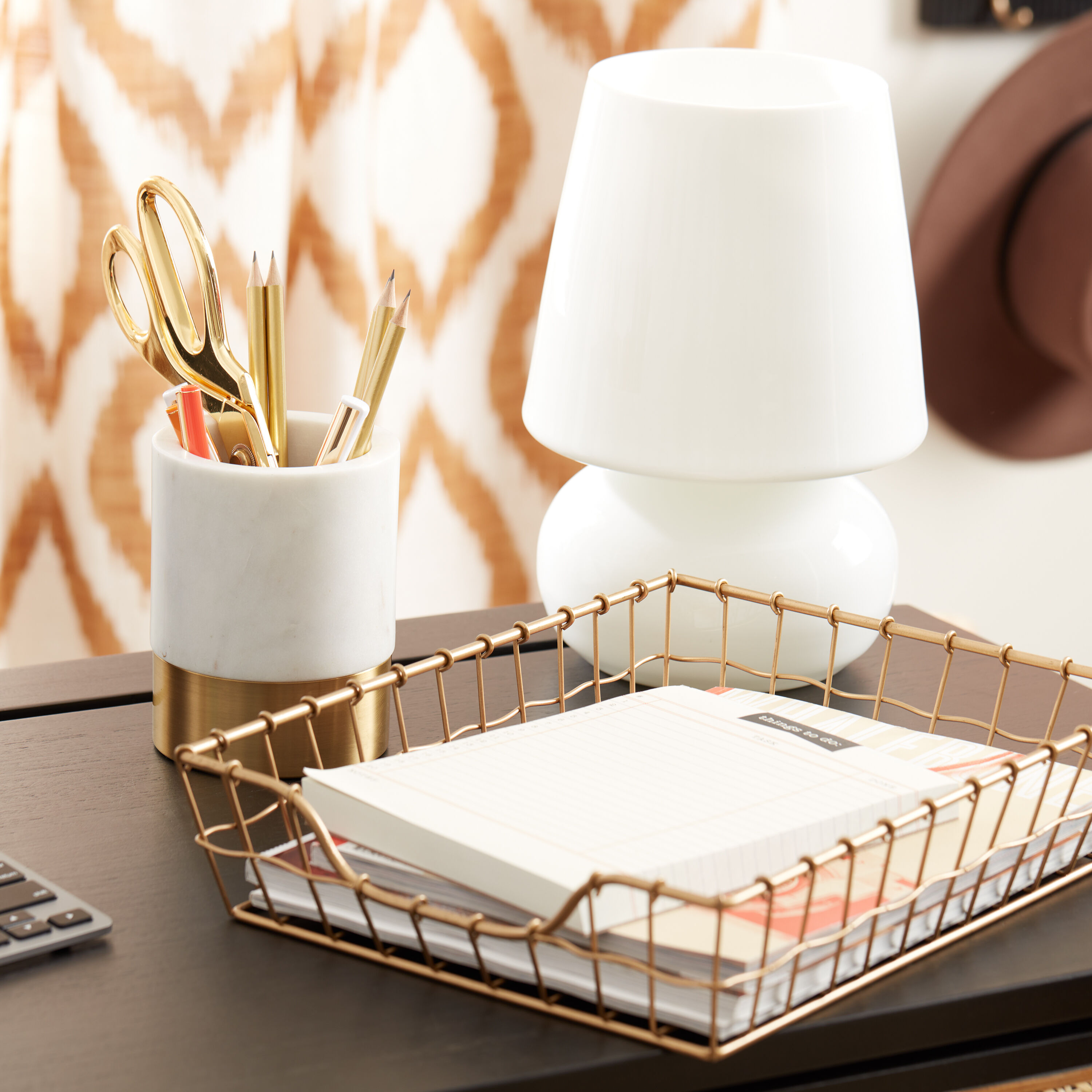 Opal Glass Table Lamp image number 1