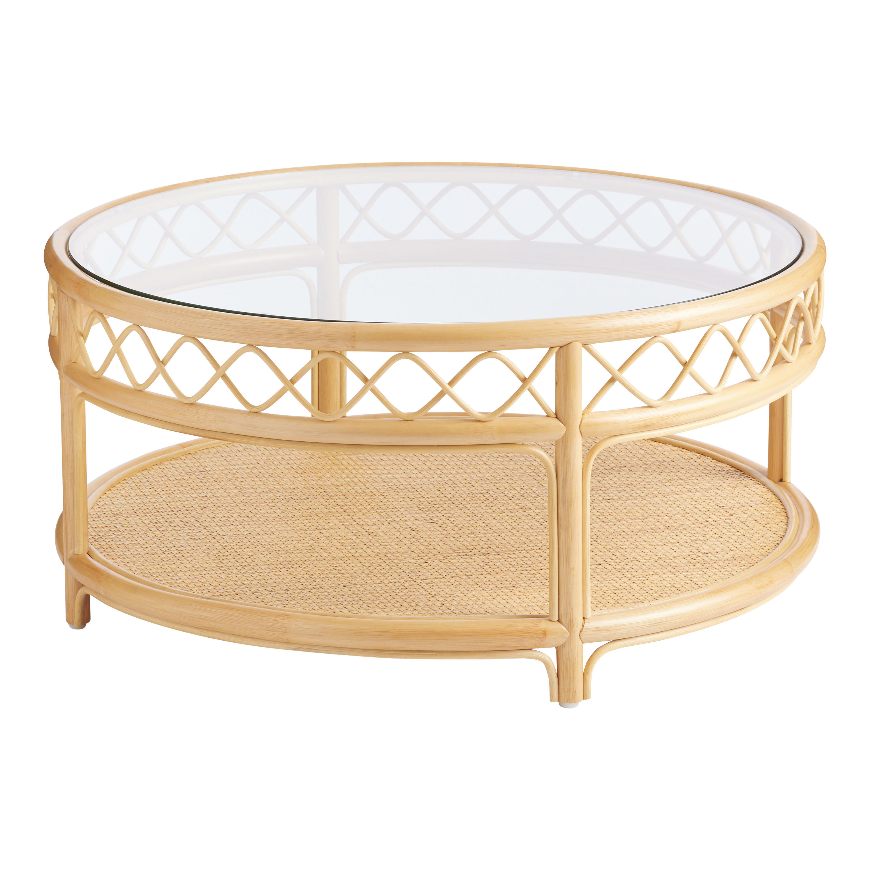 Glass rattan table 2025