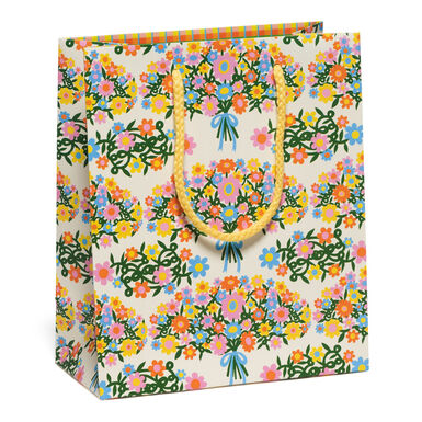 Red Cap Medium Yellow and Orange Bouquet Gift Bag Red Cap Medium Yellow and Orange Bouquet Gift Bag