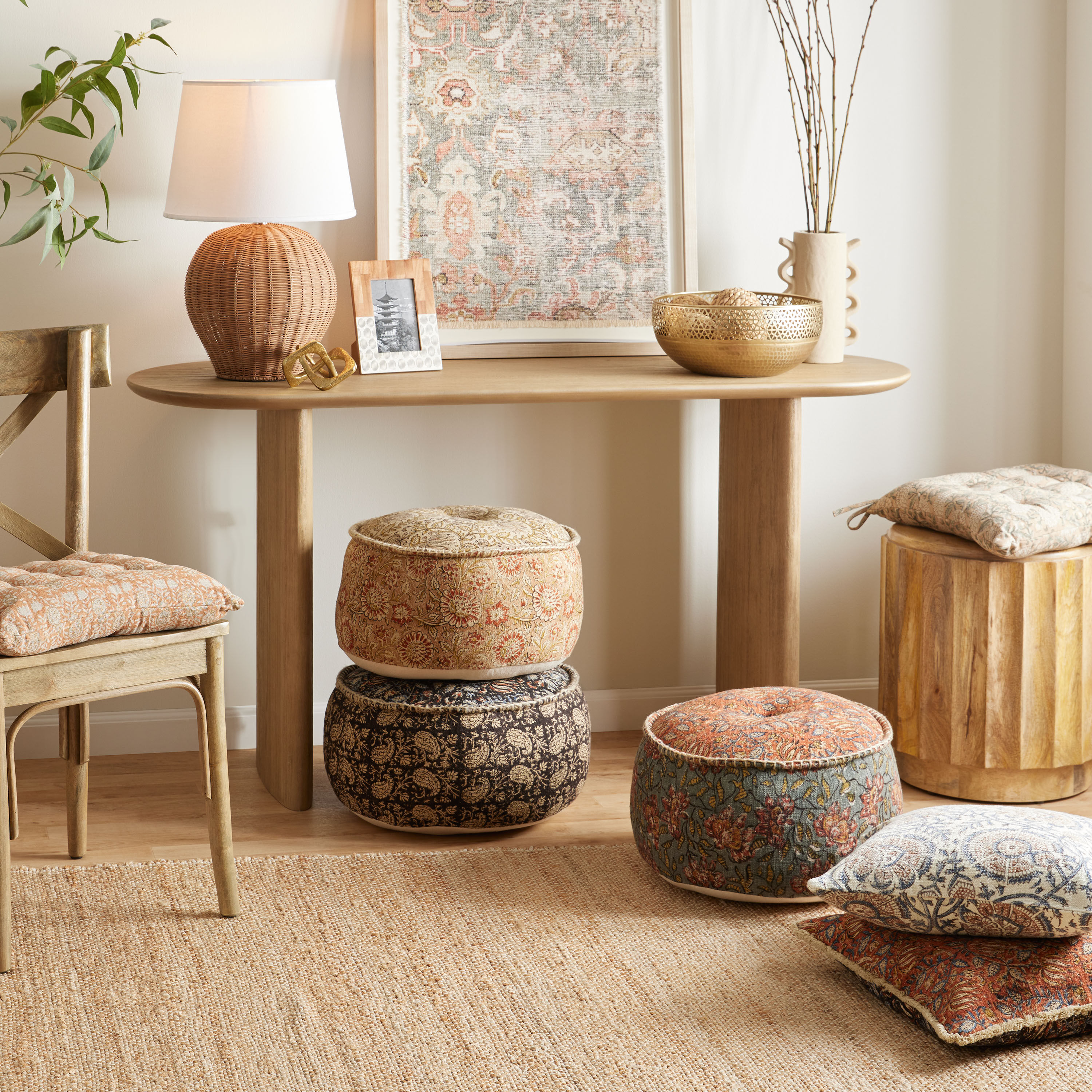 World market ottoman clearance pouf