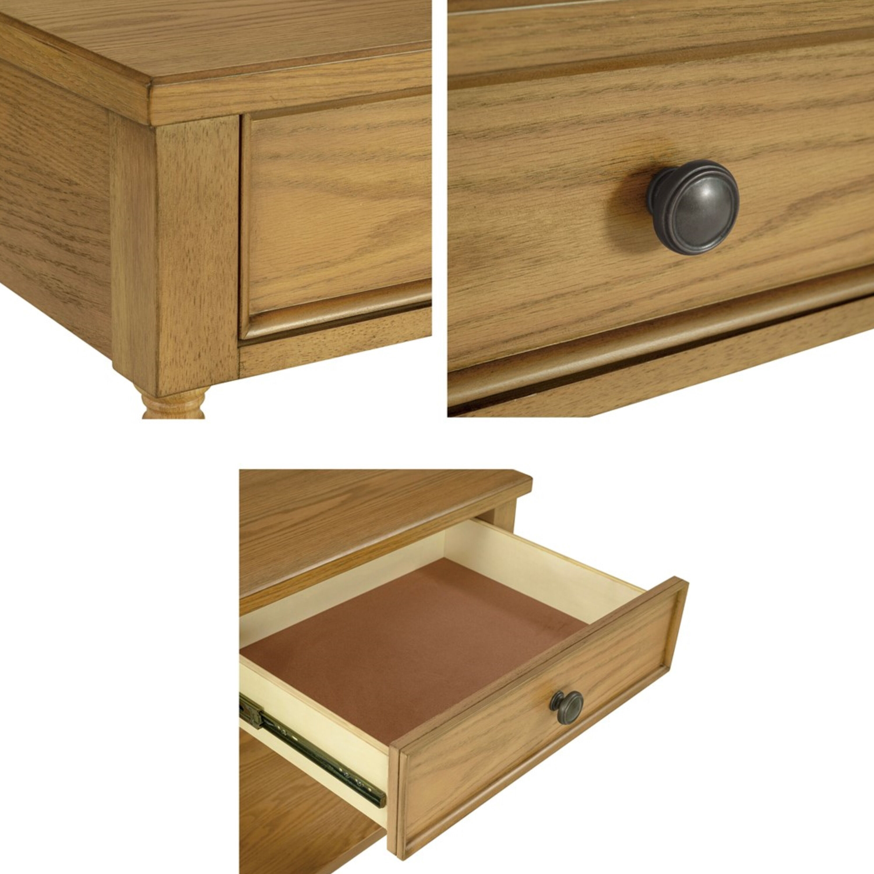 Turned Bobbin Leg Nightstand with Drawer image number 5