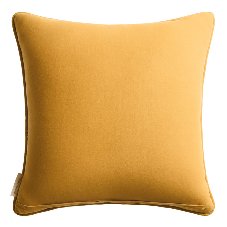 Spring Botanical Embroidered Beaded Throw Pillow image number 3