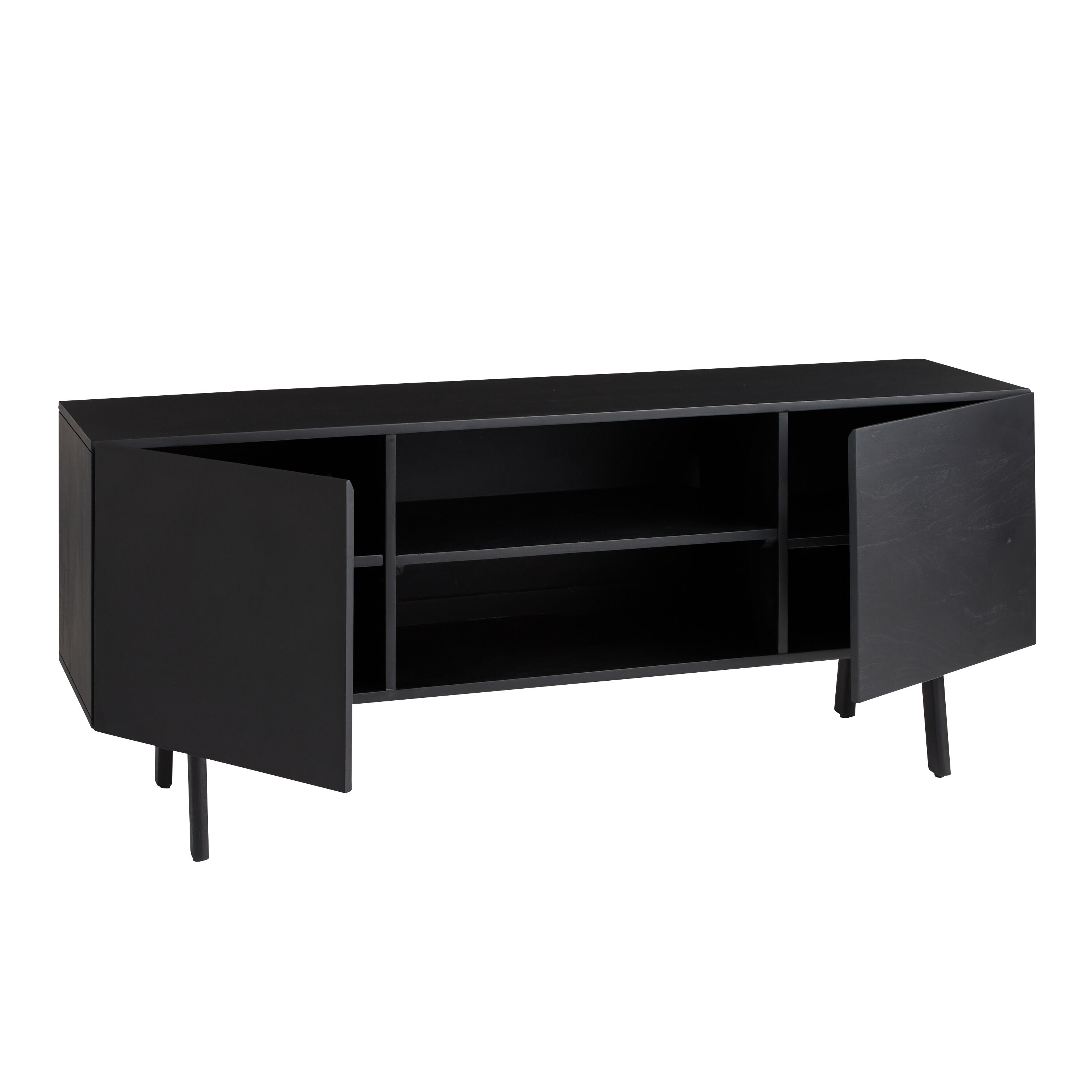 Dane Acacia Wood Mid Century Modular Media Stand 60 Inch image number 3