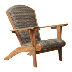 Hermosa Teak Wood Upholstered Adirondack Chair