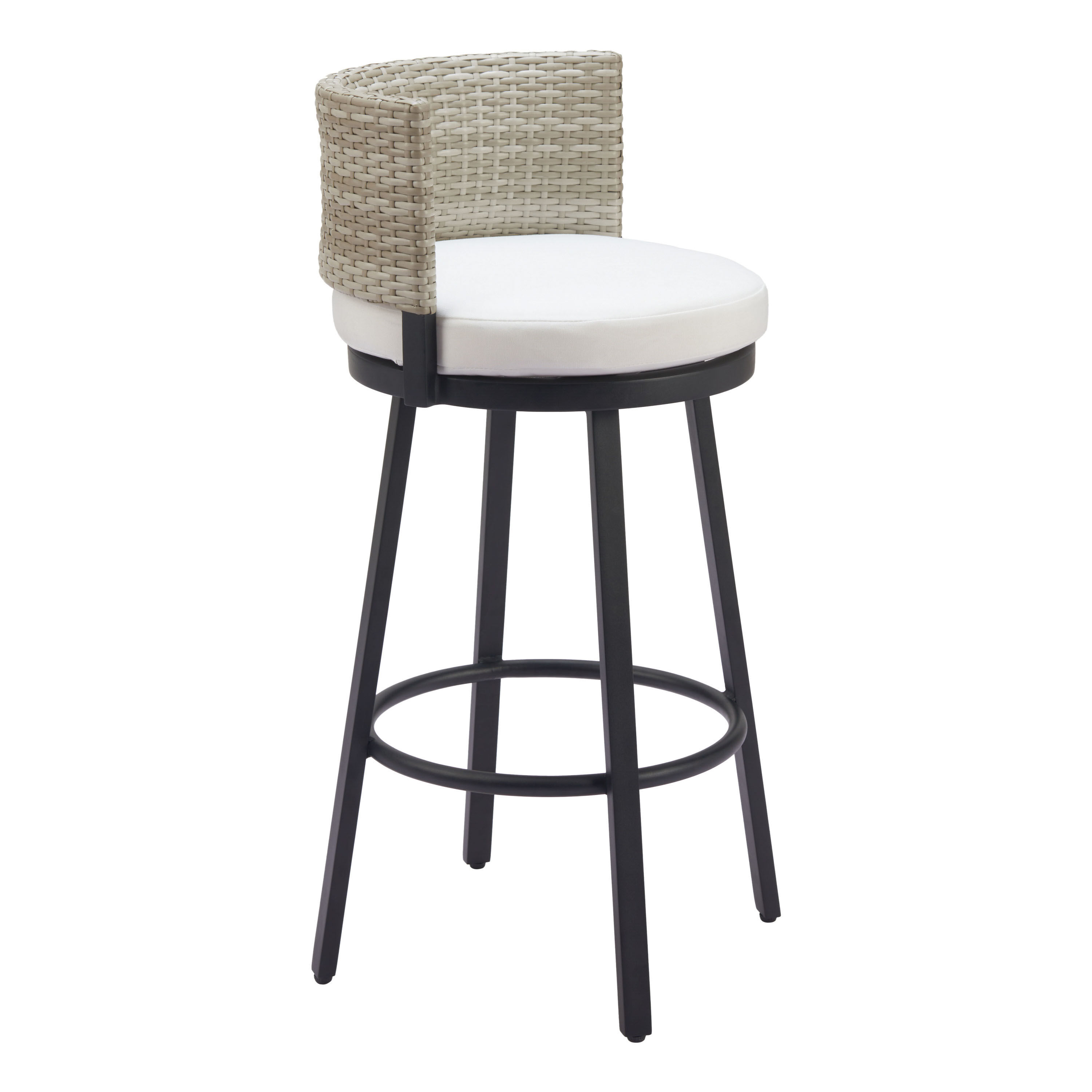 Falco All Weather Wicker and Metal Outdoor Barstool