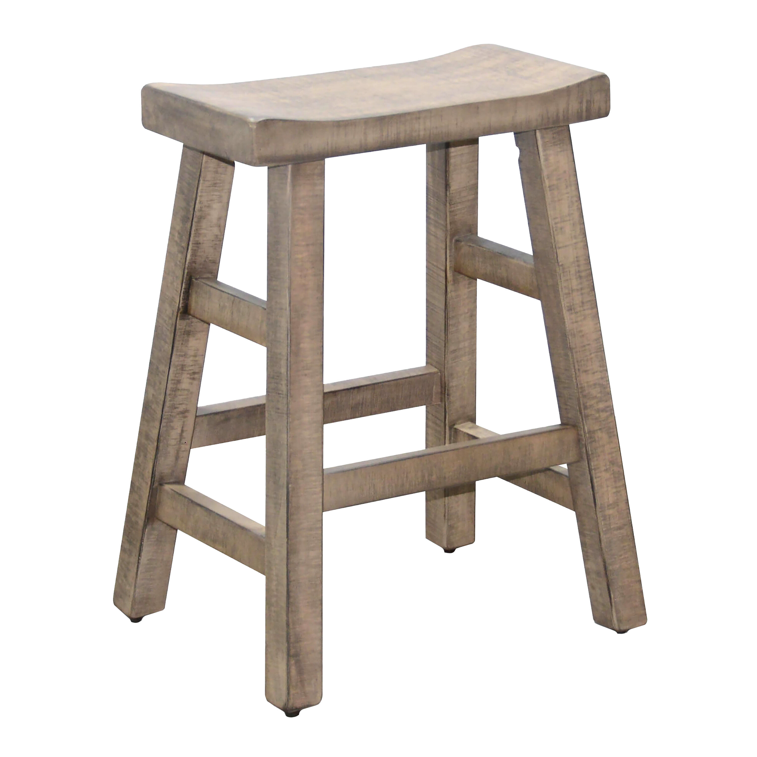 Wood saddle seat counter stool outlet