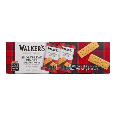 Walker's Shortbread Fingers Snack Size 20 Pack Walker's Shortbread Fingers Snack Size 20 Pack