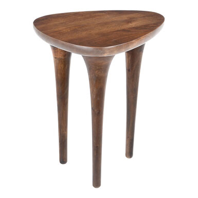 Rune Triangular Walnut Mid Century Side Table Rune Triangular Walnut Mid Century Side Table