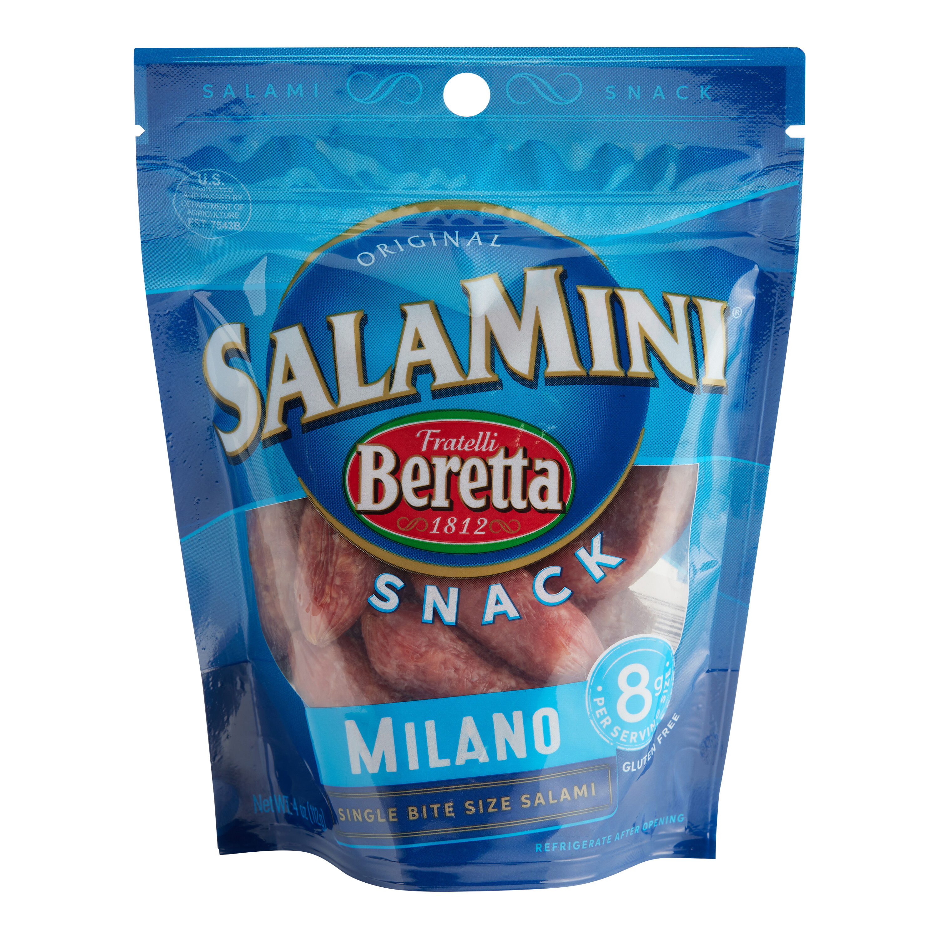 Fratelli Beretta SalaMini Bite Size Milano Salami Snack image number 0