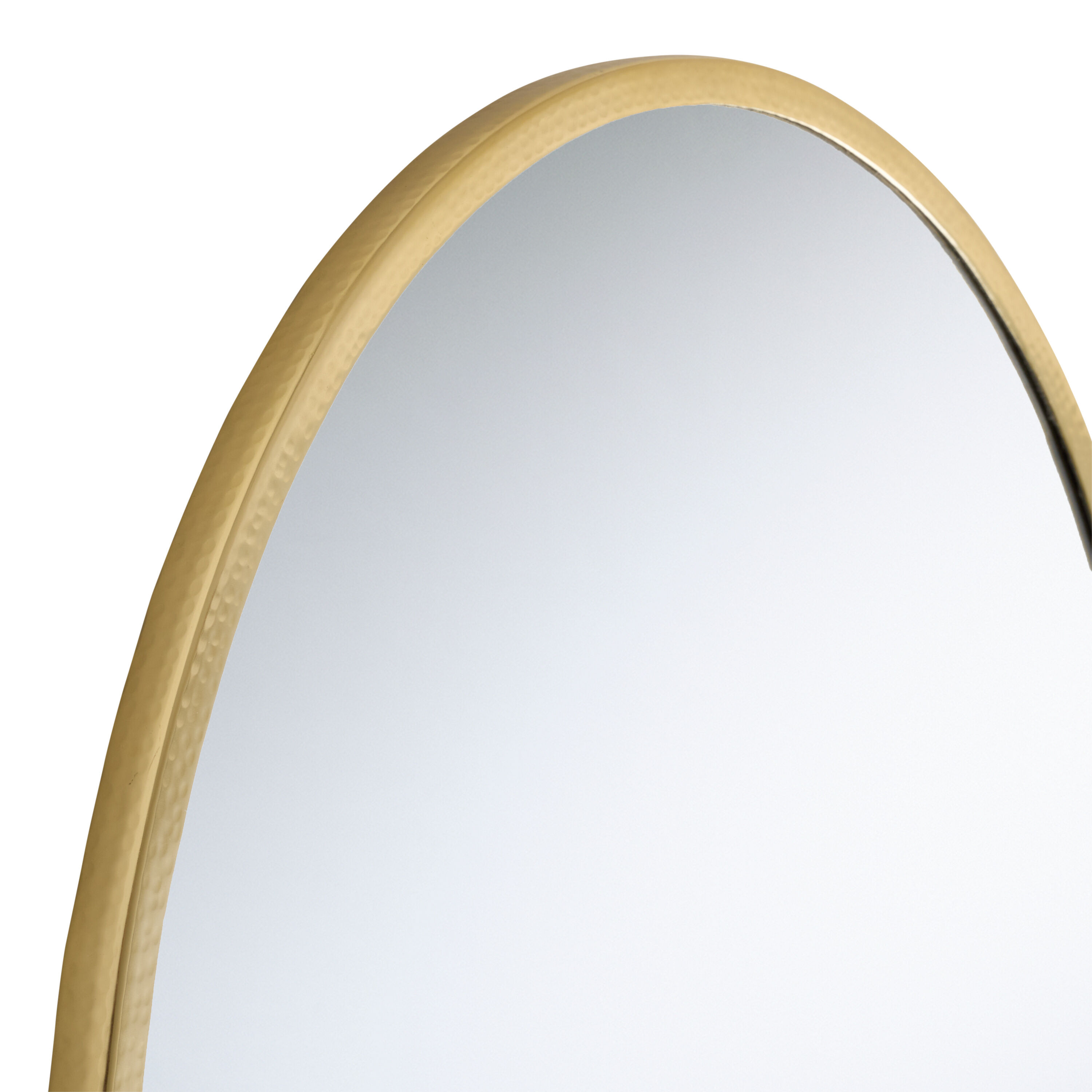Gold Hammered Metal Wall Mirror image number 2